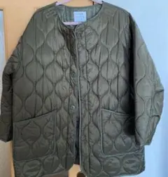 【coen】キルティングジャケット オリーブ