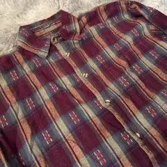 90s habitat チェック シャツ