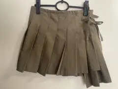 巻きプリーツ ミニスカート
