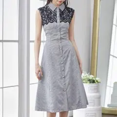 【tocco closet 】【美品】ギンガムチェックシャツワンピ