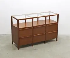 ウォルナット 木製チェスト 4段 引き出し 8個幅120cm 収納 - メルカリ