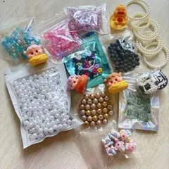 アクリルビーズ オーロラ ペイント 手描き パール ガラスパール ビーズ まとめ