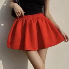 RED VALENTINO フレアミニスカート オレンジ系Y2K 38 平成のサムネイル
