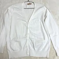 制服カーディガン白　XLサイズ