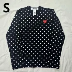 COMME des GARÇONS PLAY ドット柄 長袖Tシャツ新品タグ付きのサムネイル