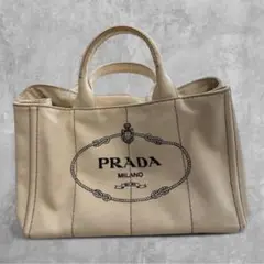 極美品✨ PRADA カナパ M 2way ショルダー付 バイカラー プラダ(PRADA)プラダ カナパ 2wayショルダー ショルダーバッグ