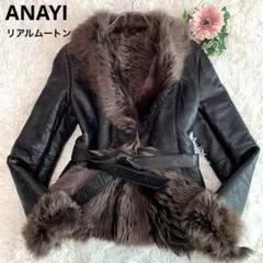 専用♡D49. ANAYI【羊革/イタリア製◆リアルムートンコート】M ベルト