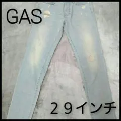 GAS【ガス】ダメージジーンズ　デニム
