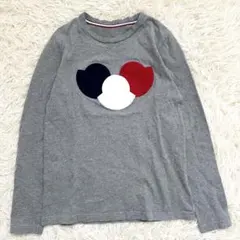 モンクレール マグリア 長袖Tシャツ キッズ 152cm グレー トリコロール