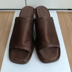 mysa closet イチマイコウミュール 濃茶 Mサイズ