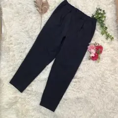 美品【アーバンリサーチ】 カジュアルパンツ 青グレー 総ゴム 紐しばり M