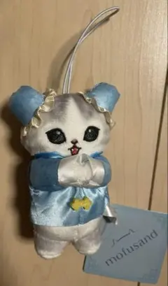 mofusand チャイナにゃん　マスコット ブルー