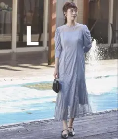 kana カナ パフスリーブ マーメイドデザイン パーティー ドレス 結婚式