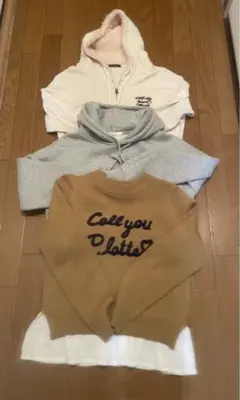 イング　ブラウニー　ピンクラテトップス3点セット