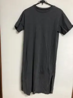 グレイル　黒　 半袖　ロングワンピース 両側　スリット入り