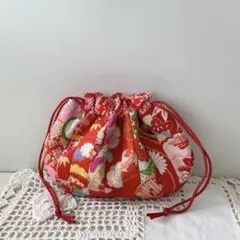 巾着*着物リメイク*和雑貨