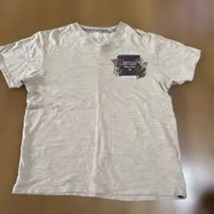 GOTCHA 半袖 Vネック Tシャツ ベージュのサムネイル