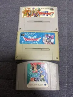 ドラゴンクエストVI III ポケモンスタジアム ソフト3本セット　動作未確認