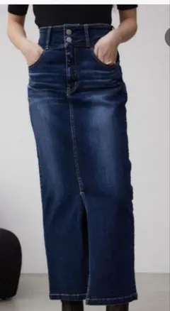 アズールバイマウジー　デニム　AZUL DENIM ハイウエストスカート　ロング
