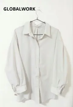 GLOBALWORK ベージュ長袖シャツ