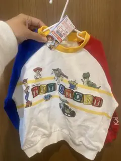 トイストーリー 袖配色トレーナー 30周年 しまむら 100 裏毛