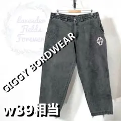 レアGIGGY BORDWEARブラックダックパンツバギーヒップホップY2K古着