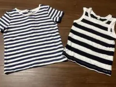ボーダー Tシャツ タンク 2点セット 80cmのサムネイル