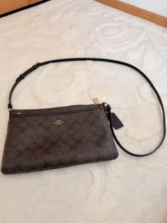 【美品】COACH ショルダーバッグ シグネチャー柄