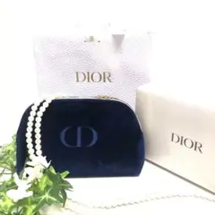 新品Christian Diorベルベット ポーチ ノベルティ➕箱➕ショッパー