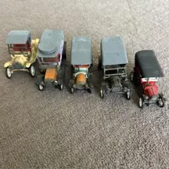 英国アンティーク ヴィンテージミニカー 4台セット 香港製＆英国製】ヴィンテージ クラシックカー ミニカー 4台セット