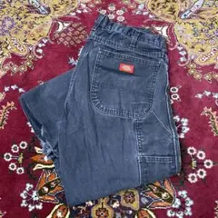 Dickies ダック ペンキ ワーク ペインターパンツ ブラック 33×32