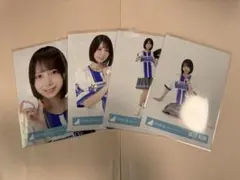 渡辺莉奈 日向坂46 横浜DeNAベイスターズユニフォーム 生写真 4種