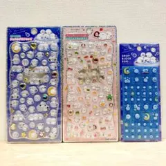 シマエナガ ジュエルプチドロップ ストーンつき ミニパーツいっぱい タイルシール