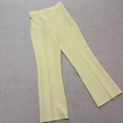 【Mサイズ】ライトオン HONEYSUCKLE ROSE フレアパンツ 黄色