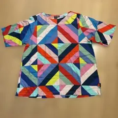 ユニクロmarimekko XL 幾何学模様 Tシャツ