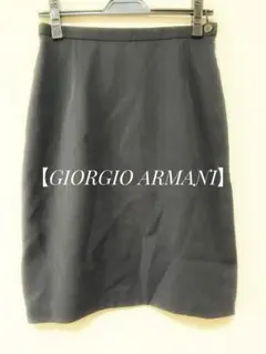 【GIORGIO ARMANI】ダークグレー タイトスカート サテン素材のサムネイル