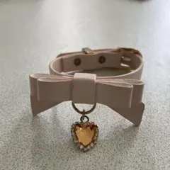 リズリサリボン ハートチャーム ブレスレット ピンクのサムネイル