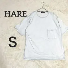【日本製】ハレ 配色ステッチ ポケットTシャツ S モード ホワイト