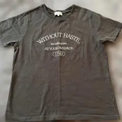 BACK NUMBER ロゴプリントTシャツ グレー Mサイズのサムネイル