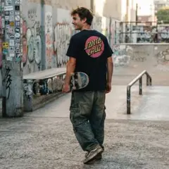サンタクルーズ 90s USA製 バックプリントTシャツ 黒 M