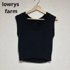 lowrys farm レディース　袖なし　トップス　ブラック　サイズF