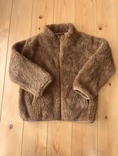 ユニクロ　ブラウンフリース　ジップアップジャケット　110cm