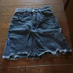 GU 黒デニムスカート