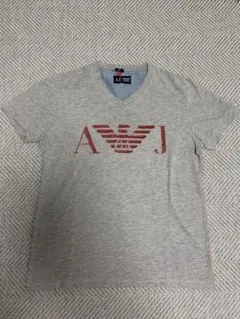 ARMANI JEANS Vネック Tシャツ グレーのサムネイル