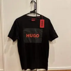 HUGO ボックスロゴ Tシャツ ブラック