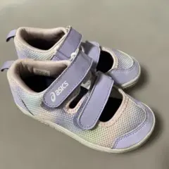 ASICS キッズサンダル スクスク　パープル ピンク　17.0 シューズ