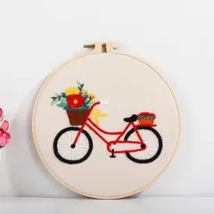 初心者向け刺繍キット バイクパターン付き刺繍ステッチ練習キット