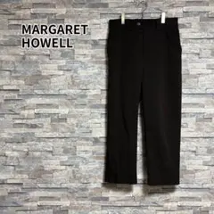 MARGARET HOWELL ウールブレンドスラックス BRN/L