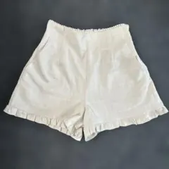 ナイスクラップ　ベージュ チェック柄 ショートパンツ