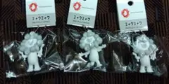 白ミャクミャク PVCボールチェーンマスコット ABC 3個セット